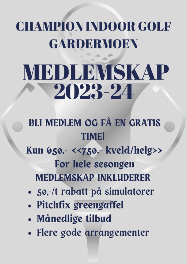 Golf Medlemsskap 2023 - 24